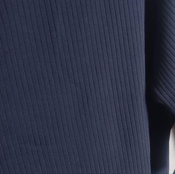 Time and Tru Navy blue Casual Long Sleeve top - Picture 2 of 4